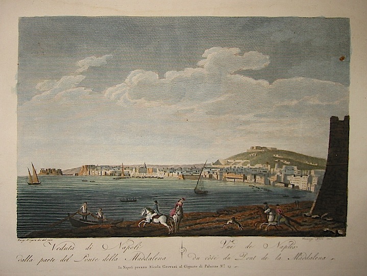 Aloja Vincenzo Veduta di Napoli dalla parte del Ponte della Maddalena 1804 Napoli, presso Nicola Gervasi 